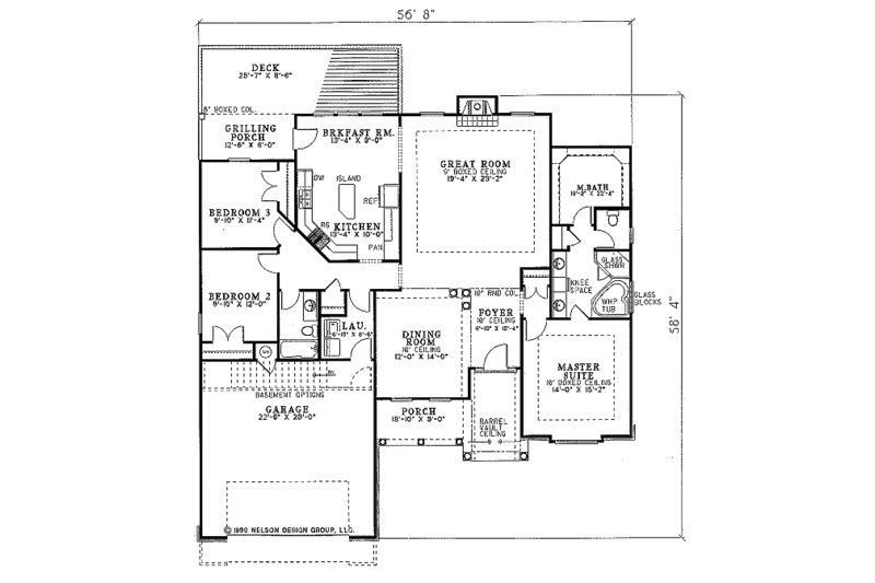 European Style House Plan - 3 Beds 2 Baths 1950 Sq/Ft Plan #17-1025 ...