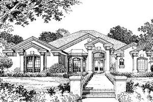 Ranch Exterior - Front Elevation Plan #417-299