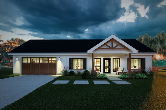 Exterior - Other Elevation for Farmhouse House Plan #126-258 - 2 bed, 2 bath
