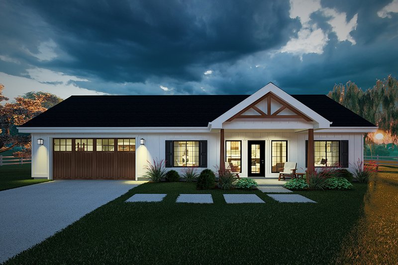 Architectural House Design - Exterior - Other Elevation for Farmhouse House Plan #126-258 - 2 bed, 2 bath