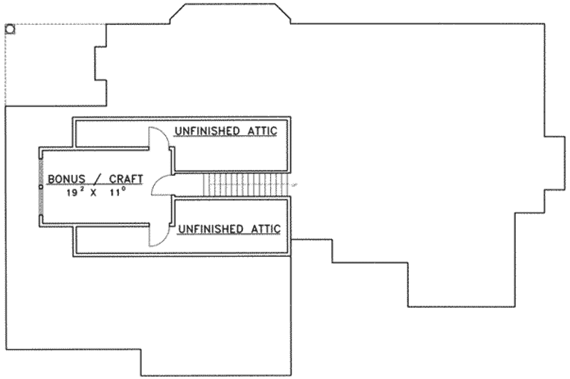 Architectural House Design - Floor Plan - Other Floor for Traditional House Plan #117-278 - 2 bed, 2 bath