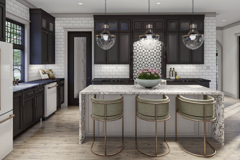 Home Plan - Interior - Kitchen 1 for European House Plan #455-588 - 3 bed, 3.5 bath