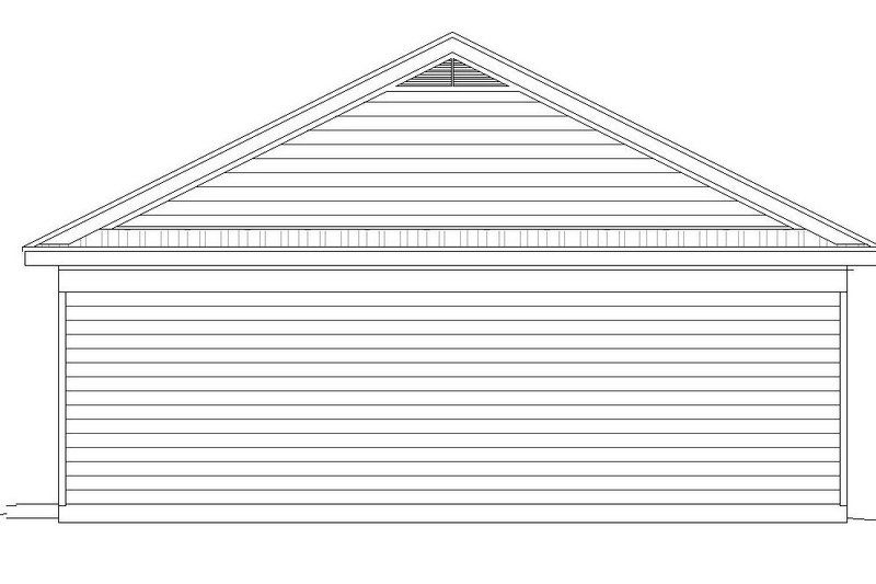 Home Plan - Exterior - Rear Elevation for Country House Plan #932-110, 0 bath