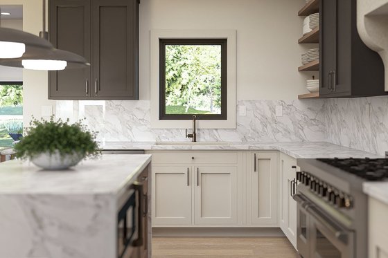 Interior - Kitchen 2 for Beach House Plan #455-672 - 3 bed, 3.5 bath