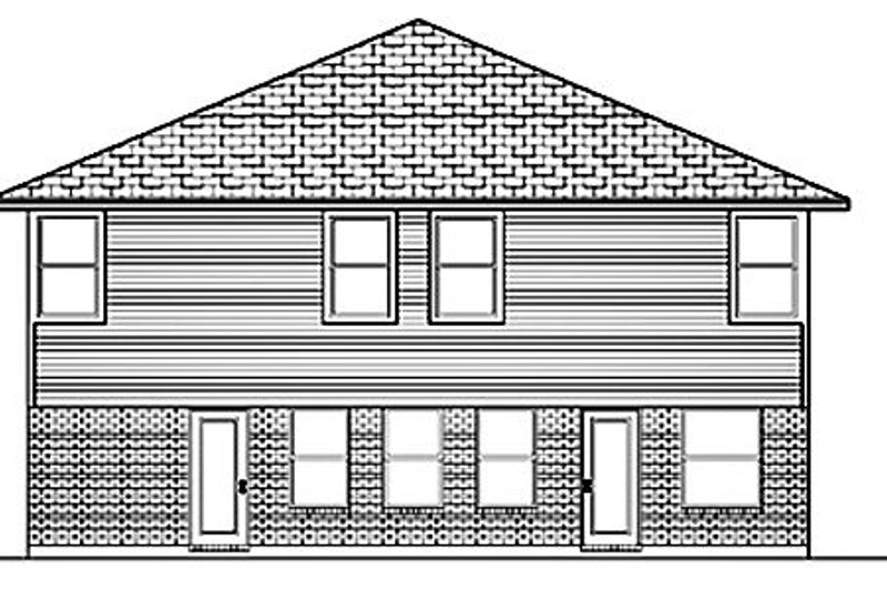Dream House Plan - Exterior - Rear Elevation for Traditional House Plan #84-390 - 5 bed, 3 bath