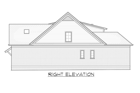 Exterior - Front Elevation 4 for Traditional House Plan #1054-98 - 4 bed, 3.5 bath
