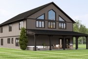 Farmhouse Style House Plan - 4 Beds 3.5 Baths 4276 Sq/Ft Plan #1064-397 Exterior 