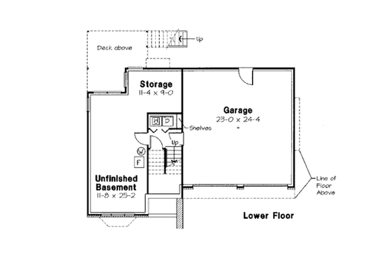 Floor Plan - Upper Floor for Traditional House Plan #312-823 - 3 bed, 2 bath