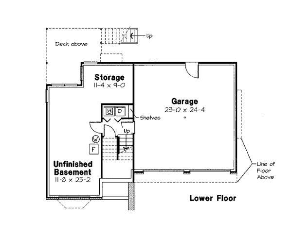 Traditional Floor Plan - Upper Floor Plan #312-823