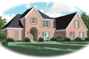 European Exterior - Front Elevation Plan #81-1004