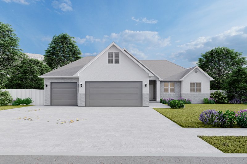 House Design - Exterior - Front Elevation 3 for Traditional House Plan #1060-226 - 3 bed, 2 bath