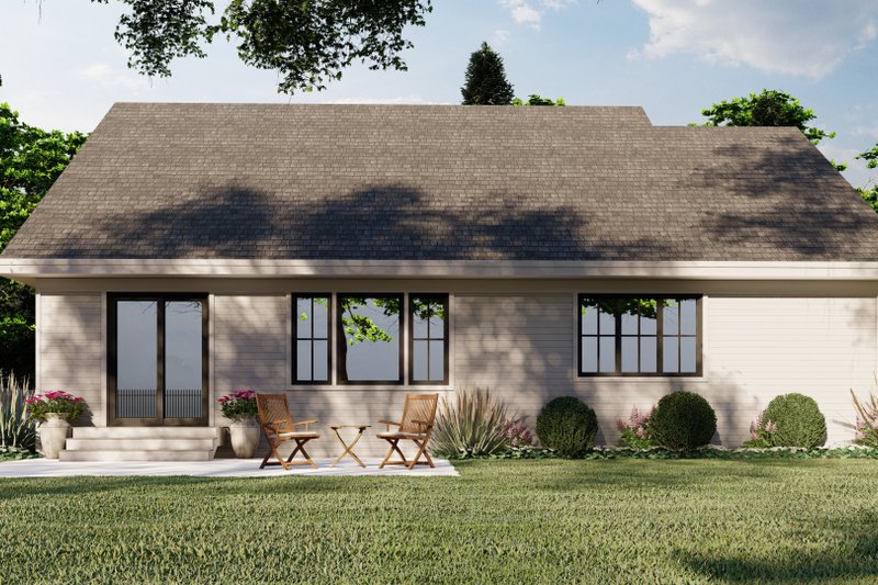 Home Plan - Exterior - Rear Elevation for Traditional House Plan #51-1211 - 3 bed, 2 bath
