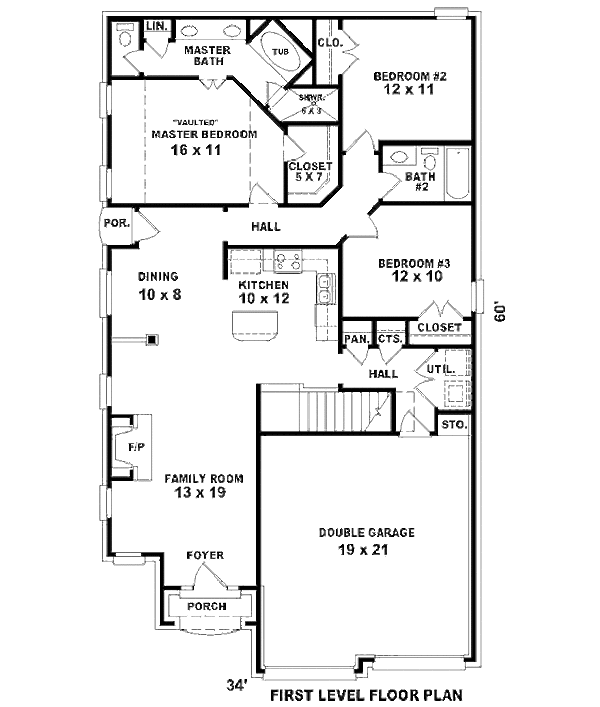 European Floor Plan - Main Floor Plan #81-13822