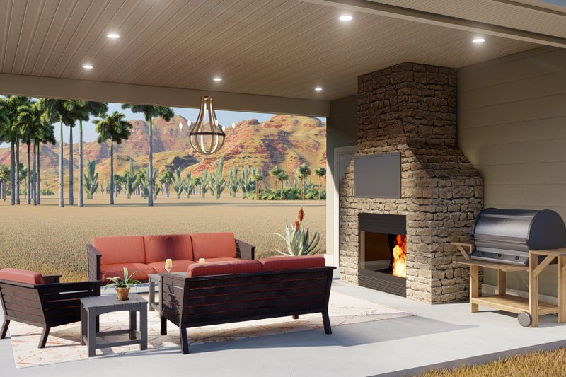 Dream House Plan - Exterior - Outdoor Living for Traditional House Plan #1060-94, 0 bath
