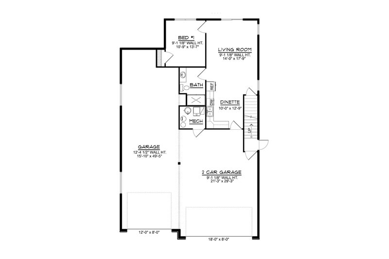House Design - Floor Plan - Main Floor for Craftsman House Plan #1064-340 - 4 bed, 3.5 bath