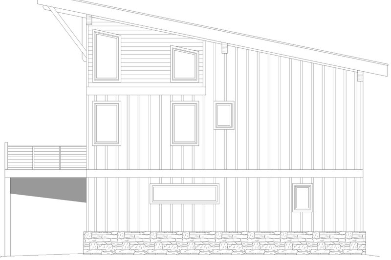 Architectural House Design - Exterior - Other Elevation 1 for Contemporary House Plan #932-1245 - 3 bed, 3.5 bath