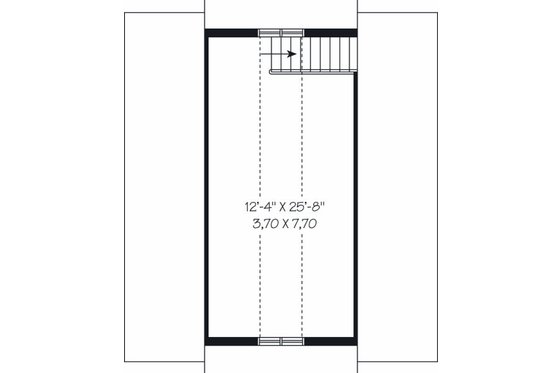 Floor Plan - Upper Floor for Traditional House Plan #23-767, 0 bath