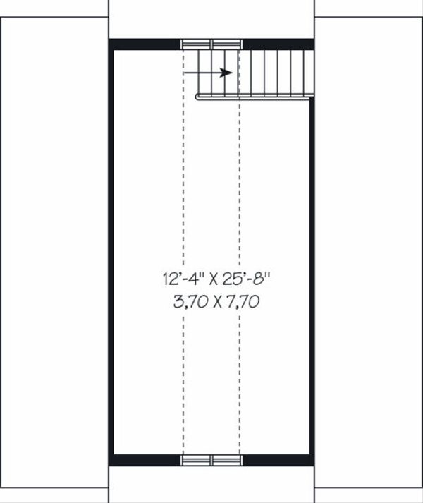 Traditional Floor Plan - Upper Floor Plan #23-767