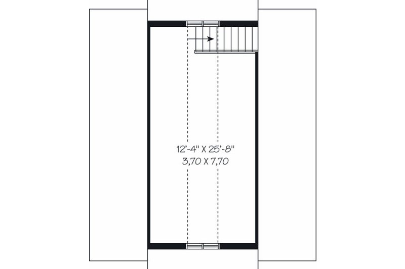 House Blueprint - Floor Plan - Upper Floor for Traditional House Plan #23-767, 0 bath