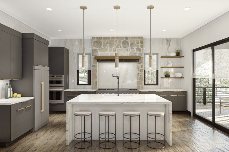 Dream House Plan - Interior - Kitchen for Modern House Plan #455-617 - 4 bed, 3.5 bath