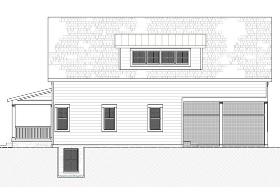 Exterior - Other Elevation 1 for Traditional House Plan #901-168 - 5 bed, 3.5 bath