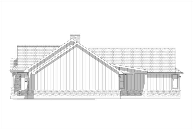 Architectural House Design - Exterior - Other Elevation 2 for Craftsman House Plan #1127-10 - 3 bed, 2 bath