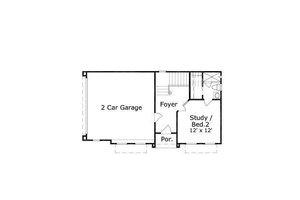Floor Plan - Main Floor for European House Plan #411-678 - 3 bed, 2.5 bath