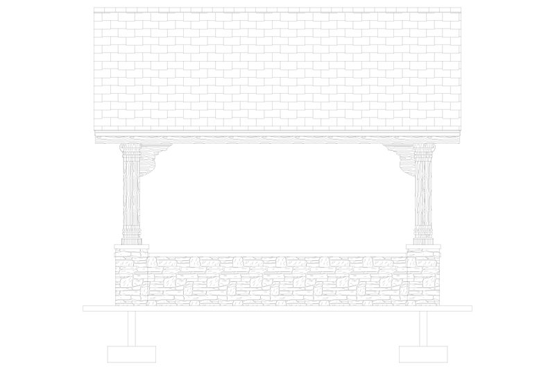 House Blueprint - Exterior - Other Elevation 1 for Southern House Plan #1060-114, 0 bath