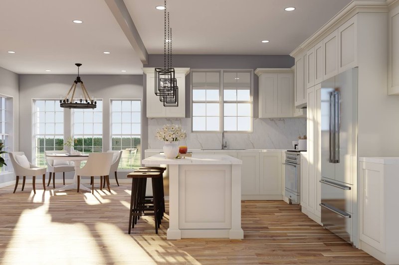 House Plan Design - Interior - Kitchen for European House Plan #17-2060 - 4 bed, 3 bath
