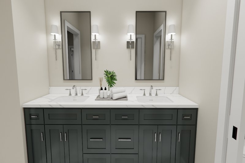 House Design - Interior - Bathroom for Farmhouse House Plan #51-1389 - 3 bed, 2.5 bath