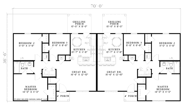 Ranch Floor Plan - Main Floor Plan #17-616