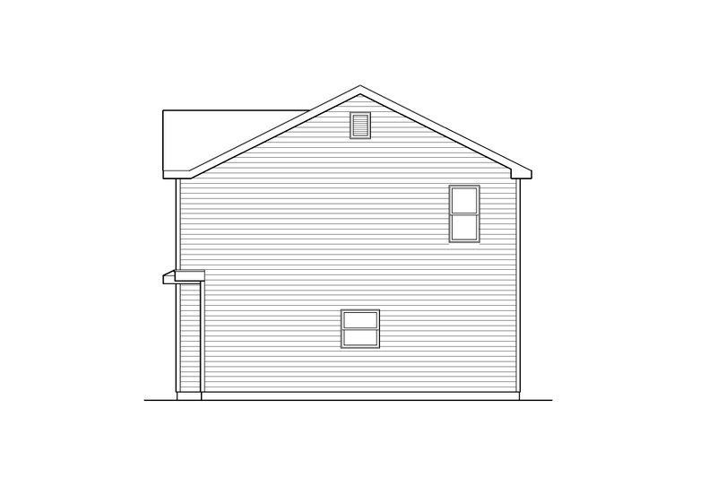 Architectural House Design - Exterior - Other Elevation for Traditional House Plan #22-456 - 1 bed, 1 bath