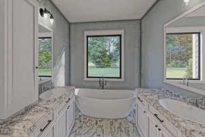 Interior - Master Bathroom for Craftsman House Plan #437-101 - 3 bed, 2 bath