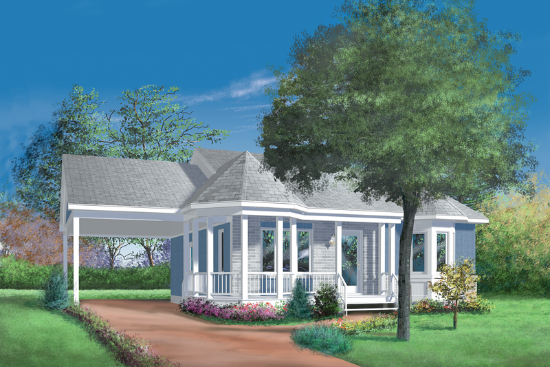 Home Plan - Cottage Exterior - Front Elevation Plan #25-1023