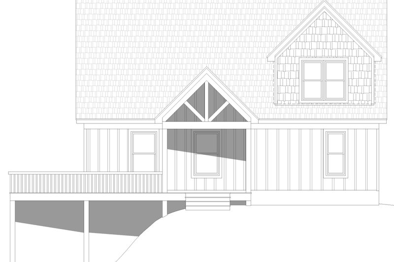 House Plan Design - Exterior - Front Elevation 3 for Country House Plan #932-695 - 3 bed, 2 bath