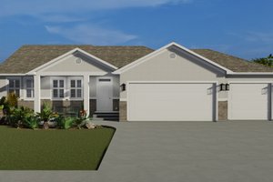 Traditional Exterior - Front Elevation Plan #1060-56