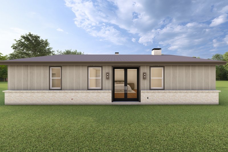 House Blueprint - Exterior - Other Elevation for Modern House Plan #1127-18 - 4 bed, 3 bath