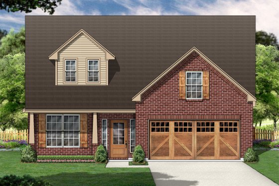 Exterior - Front Elevation for Traditional House Plan #84-357 - 3 bed, 2.5 bath