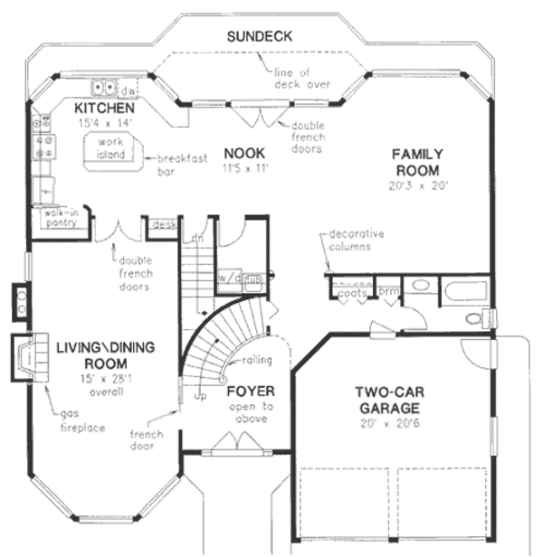 Dream House Plan - Traditional Floor Plan - Main Floor Plan #18-9127