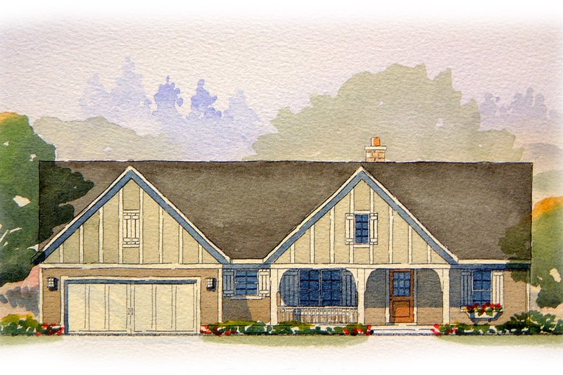 Ranch Style House Plan - 5 Beds 3 Baths 2658 Sq/Ft Plan #901-64