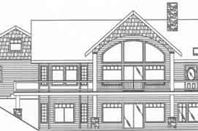 Dream House Plan - Exterior - Rear Elevation for Country House Plan #117-272 - 3 bed, 2.5 bath