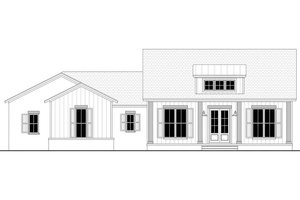 Exterior - Front Elevation 4 for Farmhouse House Plan #430-208 - 3 bed, 2.5 bath