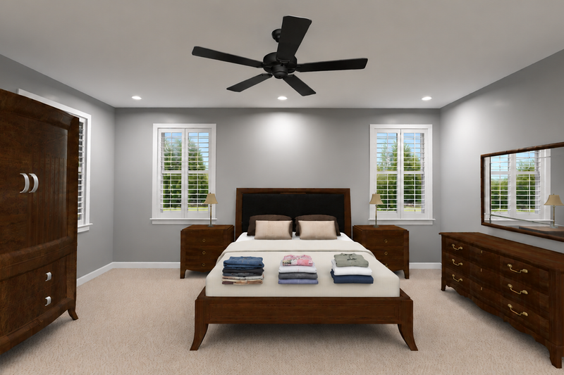 Dream House Plan - Interior - Master Bedroom 1 for Barndominium House Plan #1060-497 - 3 bed, 2.5 bath
