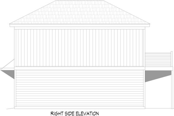 Exterior - Other Elevation 1 for Contemporary House Plan #932-1030 - 1 bed, 1.5 bath