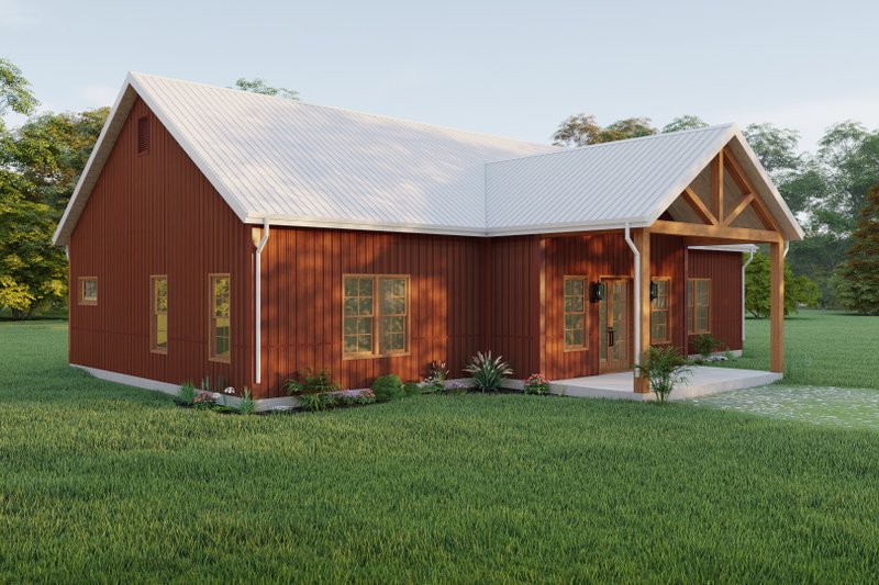 Dream House Plan - Exterior - Other Elevation 2 for Farmhouse House Plan #1092-14 - 3 bed, 2 bath