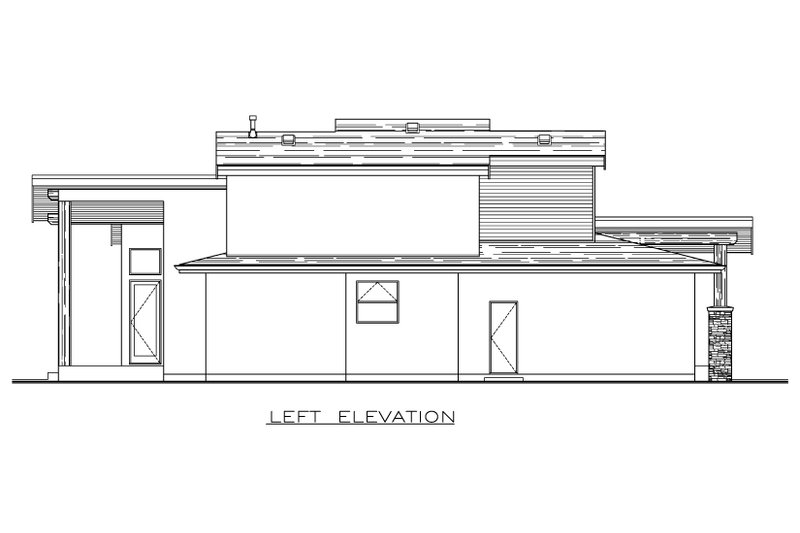 Dream House Plan - Exterior - Other Elevation for Contemporary House Plan #1100-103 - 4 bed, 3 bath