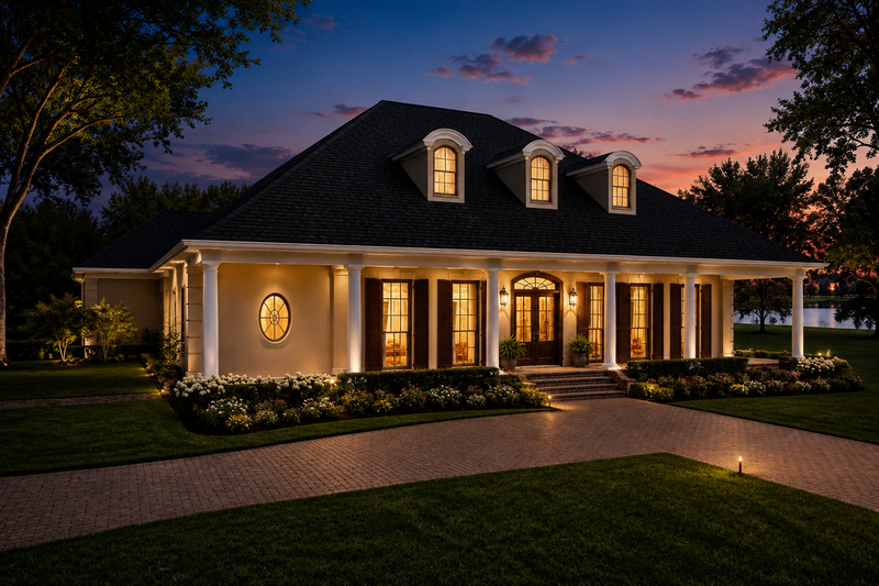 Home Plan - Exterior - Front Elevation 3 for Southern House Plan #44-147 - 3 bed, 3 bath