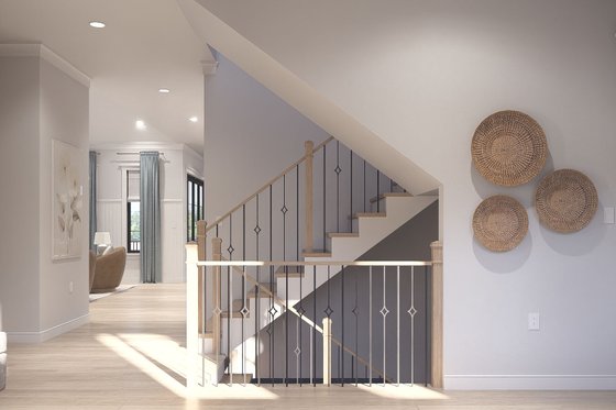 Interior - Entry for Traditional House Plan #455-787 - 4 bed, 4 bath