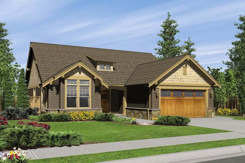 House Plan Design - Craftsman Exterior - Front Elevation Plan #48-404