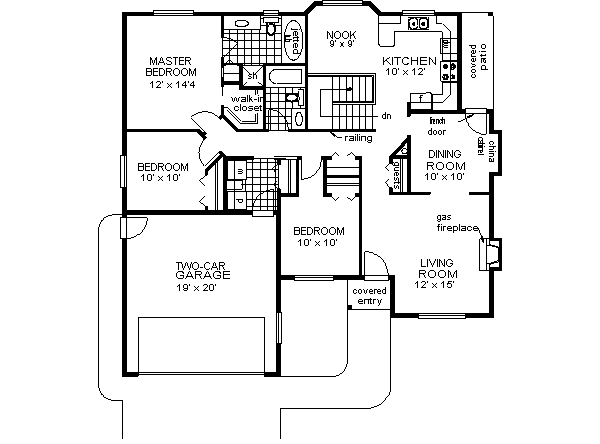 House Blueprint - Ranch Floor Plan - Main Floor Plan #18-191